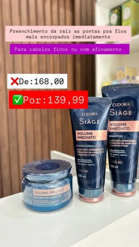 Siage Volume imediato em promoção
