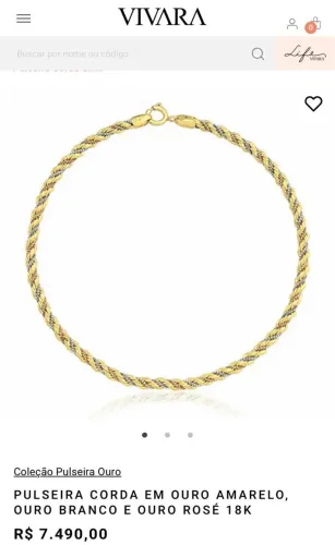 Pulseira de ouro