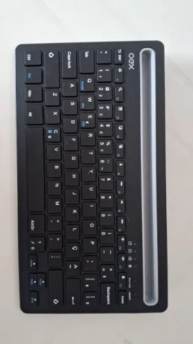 Teclado bluetooth oex class plus tc 502 com bateria interna zerado