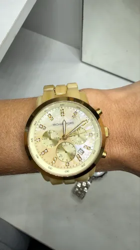Relógio Michael Kors Original Dourado Feminino