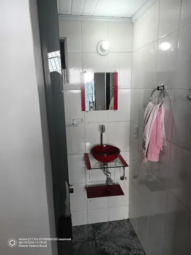 Lavatório banheiro de vidro