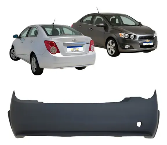 Para-choque Traseiro Sonic Sedan 2012 2013 2014 S/f Sensor