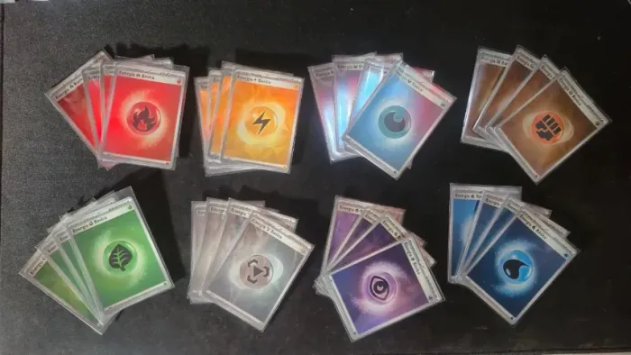 kit 32 energias Foil Pokémon TCG
