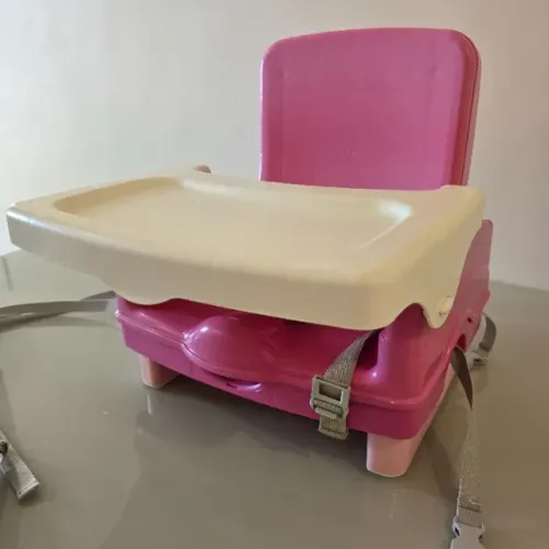 Cadeira de Alimentação Portátil Cosco Smart Rosa - Bem Conservada