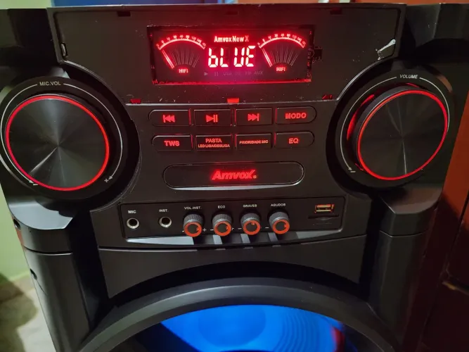 Caixa de Som Amvox New X 1900W RMS - Funcionando Perfeitamente