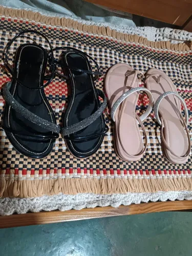 Jaqueta jeans feminina plus G1 e 2 rasteirinha número 42 os 3 por 200$