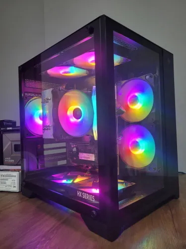 Pc Gamer AM5 Ryzen 5 7600/ASRock B650m HDV/16gb Ddr5 T-Force Delta