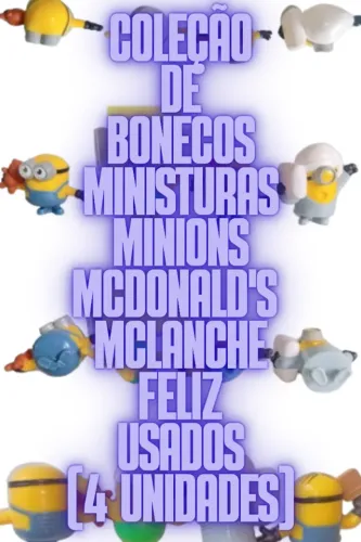 Coleção de Bonecos Miniaturas Minions Usados