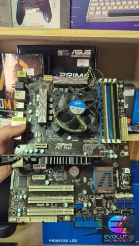 Kit i3 placa mãe 8GB placa de vídeo Radeon com garantia!