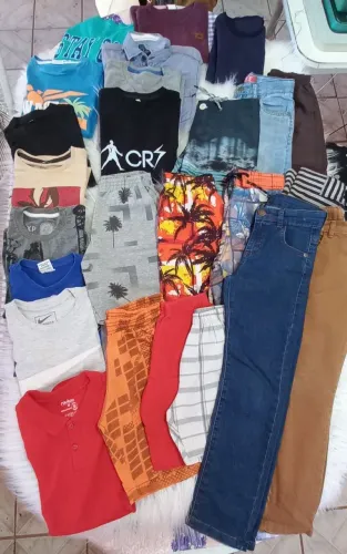 Lote menino veste 5/6 anos Total 24 peças