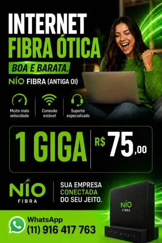 1 Giga R$ 75,00 algumas cidades