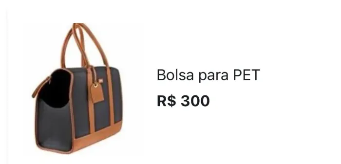 Bolsa para pet 