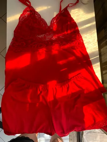 Baby dool vermelho novo