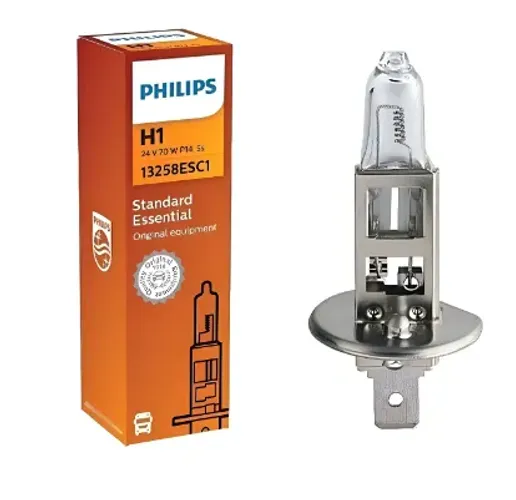 Kit 10 lâmpadas farol h1 24v 70w caminhão e ônibus 13258esc1