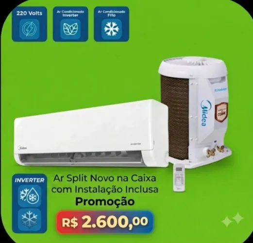 Ar Split inverter Novo promoção