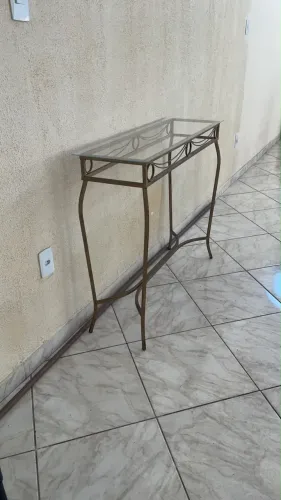 Aparador de ferro + vidro