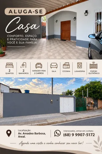 ALUGA-SE CASA/Amadeo Barbosa/Areal