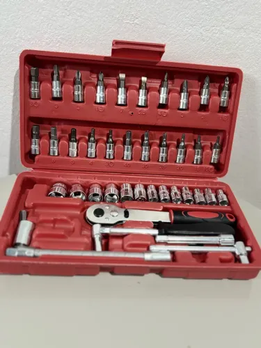 ? Kit de Ferramentas 46 Peças - Completo e Prático
