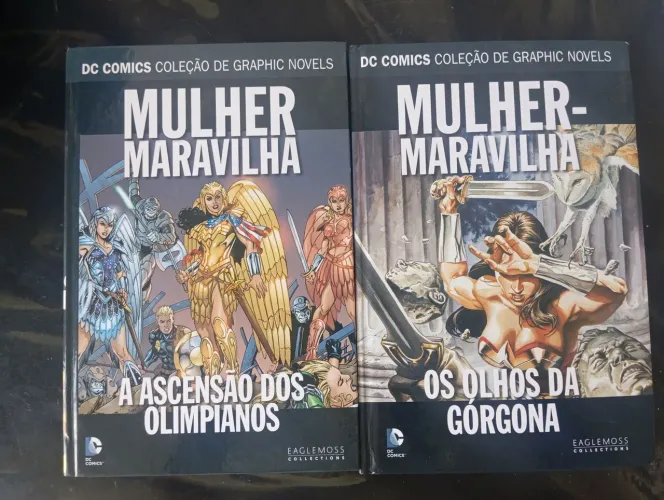 KIT 2 HQS MULHER MARAVILHA DC CAPA DURA