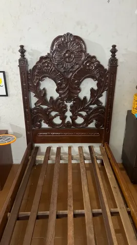 Cama Solteirão Colonial Antiga 