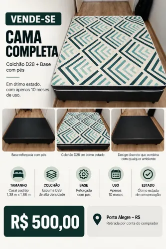 Cama + Colchão | Oportunidade