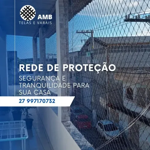 Rede de proteção para janelas e varandas 