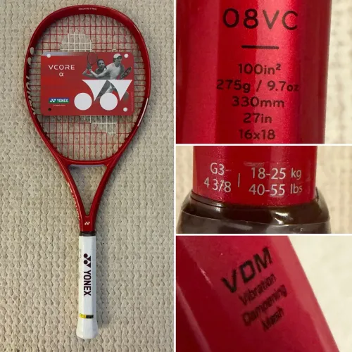 YONEX VCORE ? 100 275g, vermelha, 2026, nova 