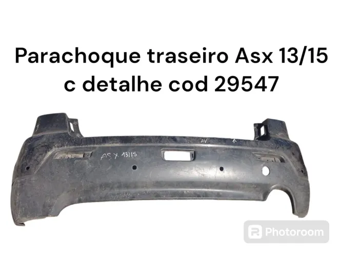 Parachoque traseiro asx 2013 com detalhe