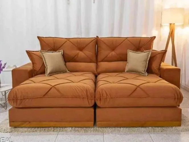 Lindo sofá retrátil e Reclinável em promoção