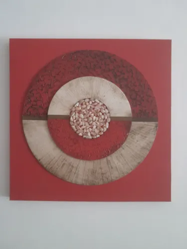 Quadro de boas energias com pedras