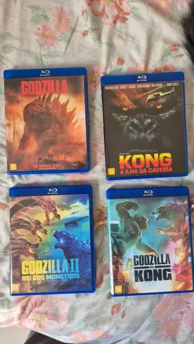 Coleção Blu-ray Godzilla E Kong Monsterverse 4 Filmes