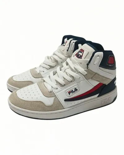 Tênis Fila ACD Mid Branco e Azul Marinho