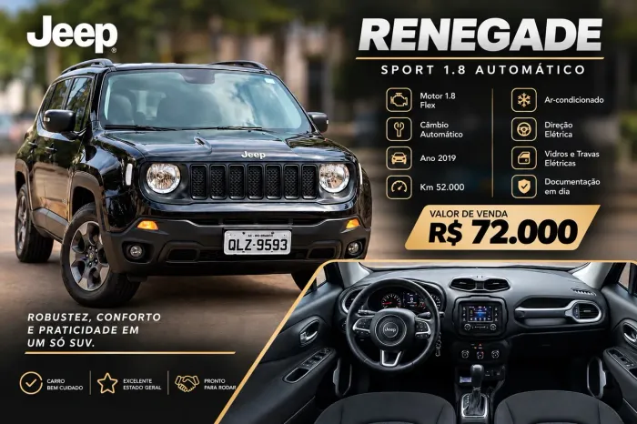 Jeep Renegade Sport 1.8 4X2 Flex 16V Aut. 2019