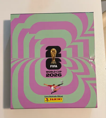 Álbum Capa Dura Prata Copa 2026 Com 850 Figurinhas Sem Repetição