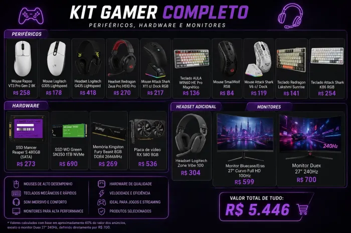 Periféricos/ peças gamer