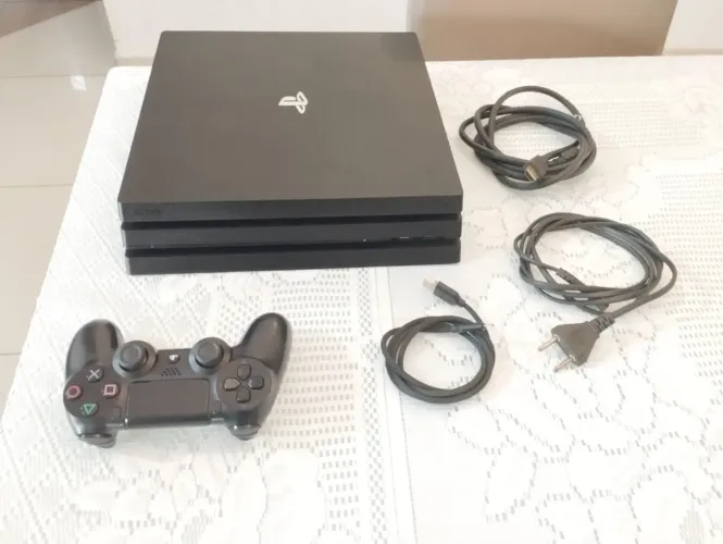 Ps4 PlayStation 4 Pro 1Tb 1 Controle Garantia Parcelo Troco