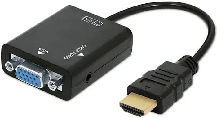 Adaptador VGA para HDMI. Transforme seu monitor em TV!
