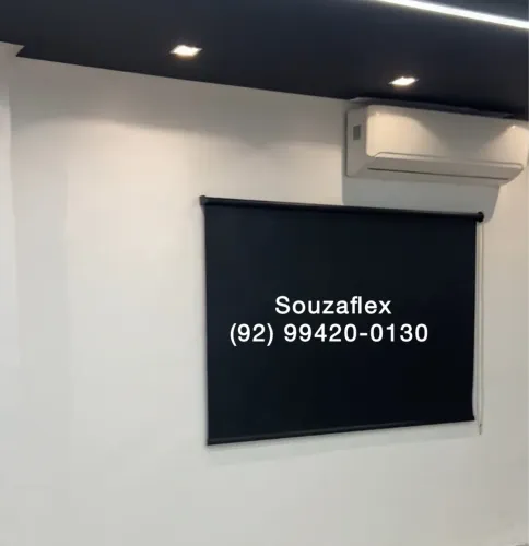 Cortinas rolô blackout na cor PRETA !