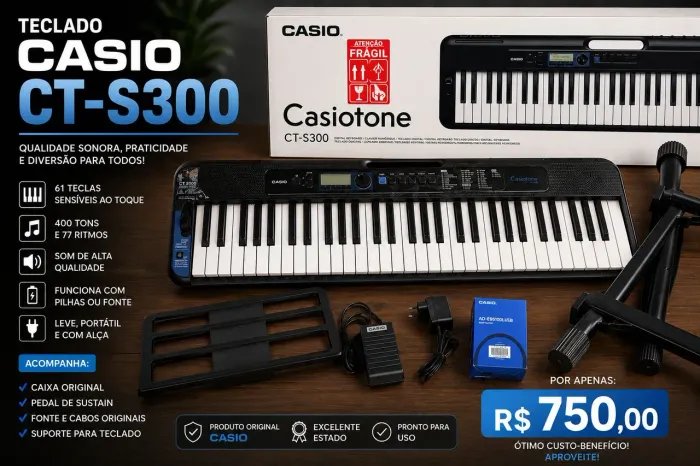 Teclado Casio CT-S300 (Usado)
