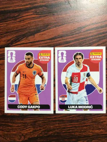 Figurinhas Legend Luka Modric e Cody Gakpo