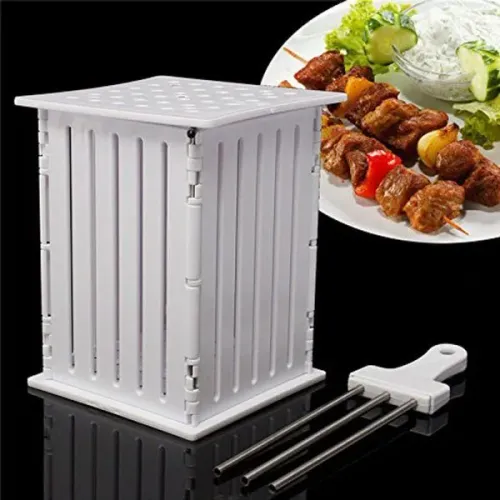 Máquina de fazer espetinho de churrasco 
