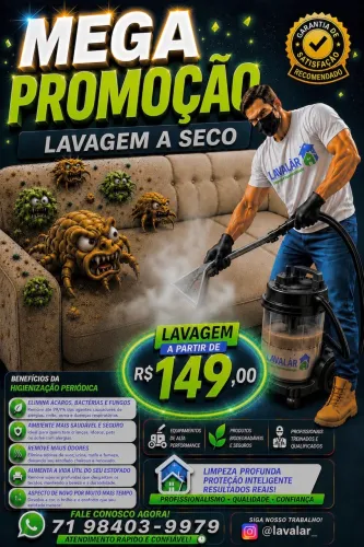 Lavagem a seco . Limpeza de sofá . Impermeabilização