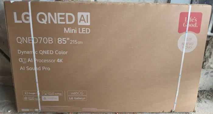 Smart TV LG QNED AI Mini LED 85" QNED70B 4K - Nova e lacrada - Nota fiscal - Garantia 12
