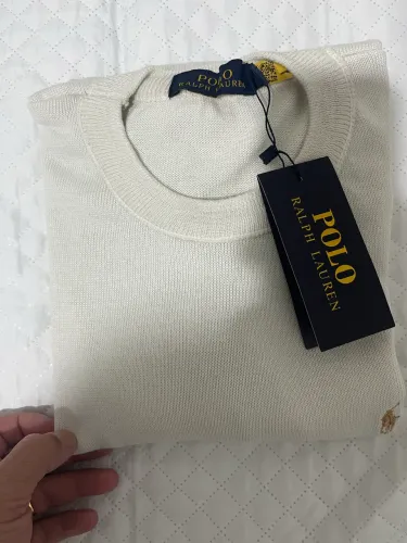 Suéter Polo RALPH LAUREN Tamanho M Cor: Creme