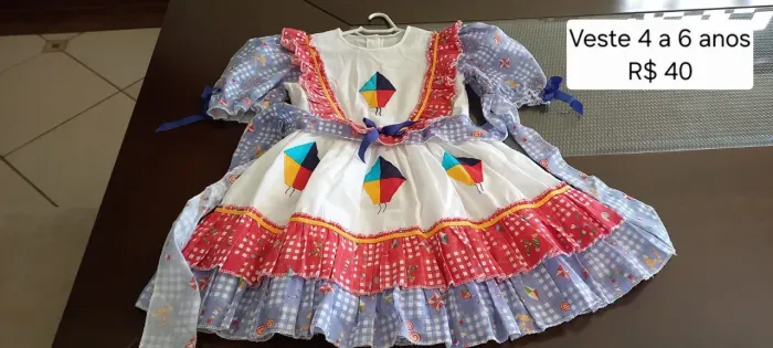 Vestido junino infantil