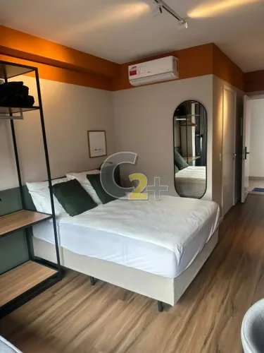Studio mobiliado à venda em Perdizes com 25 m², 1 suíte, sem vaga