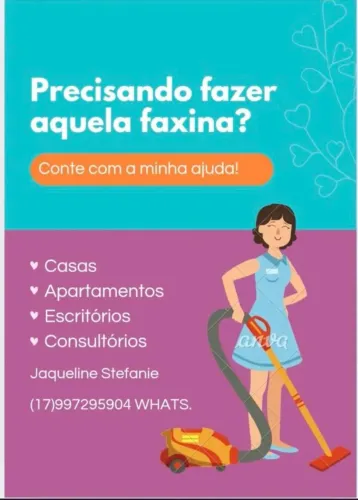 Faço faxina 