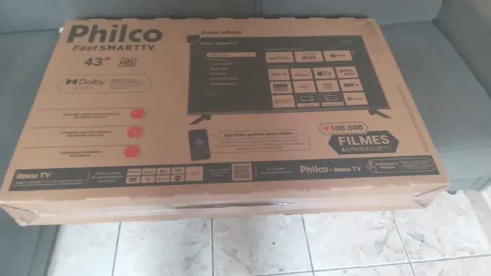 Tv acabou de chegar do mercado livre porém tela quebrada ,vendendo para retirarem peça .
