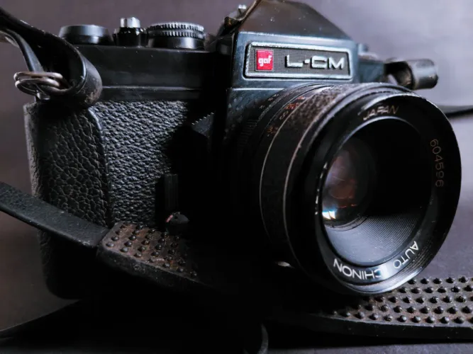 Camera LCM vintage analógica + lente