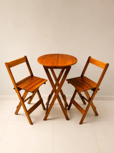 Mesa Bistrô Alta com 2 cadeiras